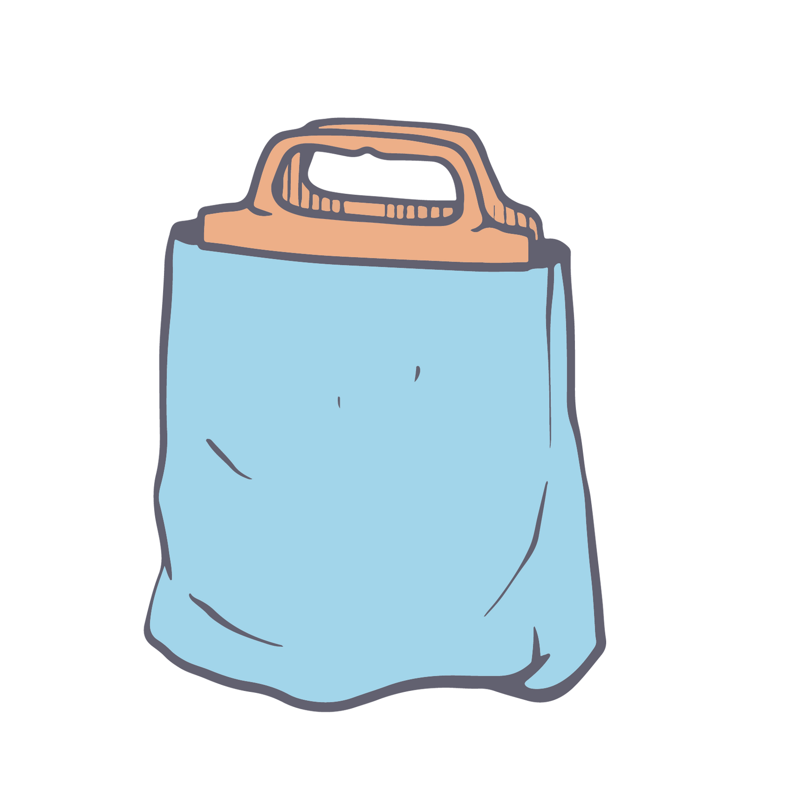 Clip-closed handled bags | Size: 500 + 100 x 500 | Print: 2 colours | Sides: 2 sides | PB: 2000 | Pack Size: 1000 | Bag Colour: Premium | Material: Standard